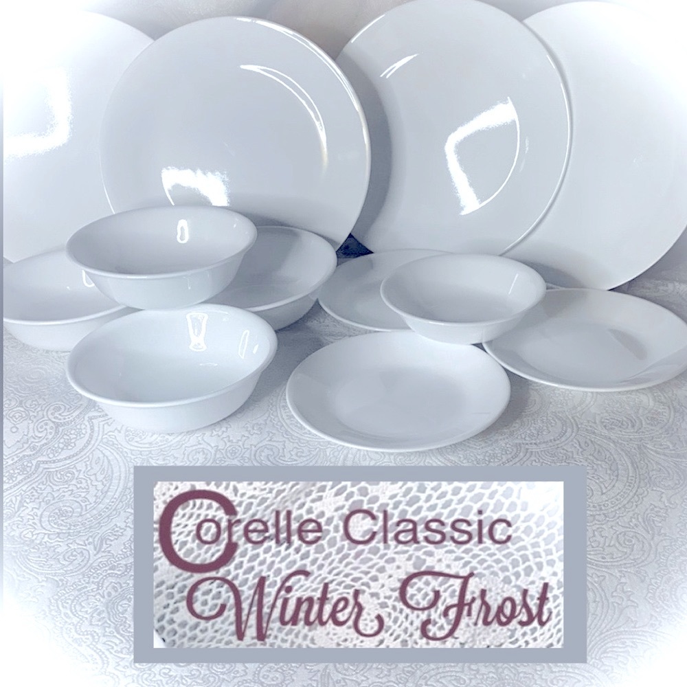 Corelle Classic “ Winter Frost” Partial Service 13pcs